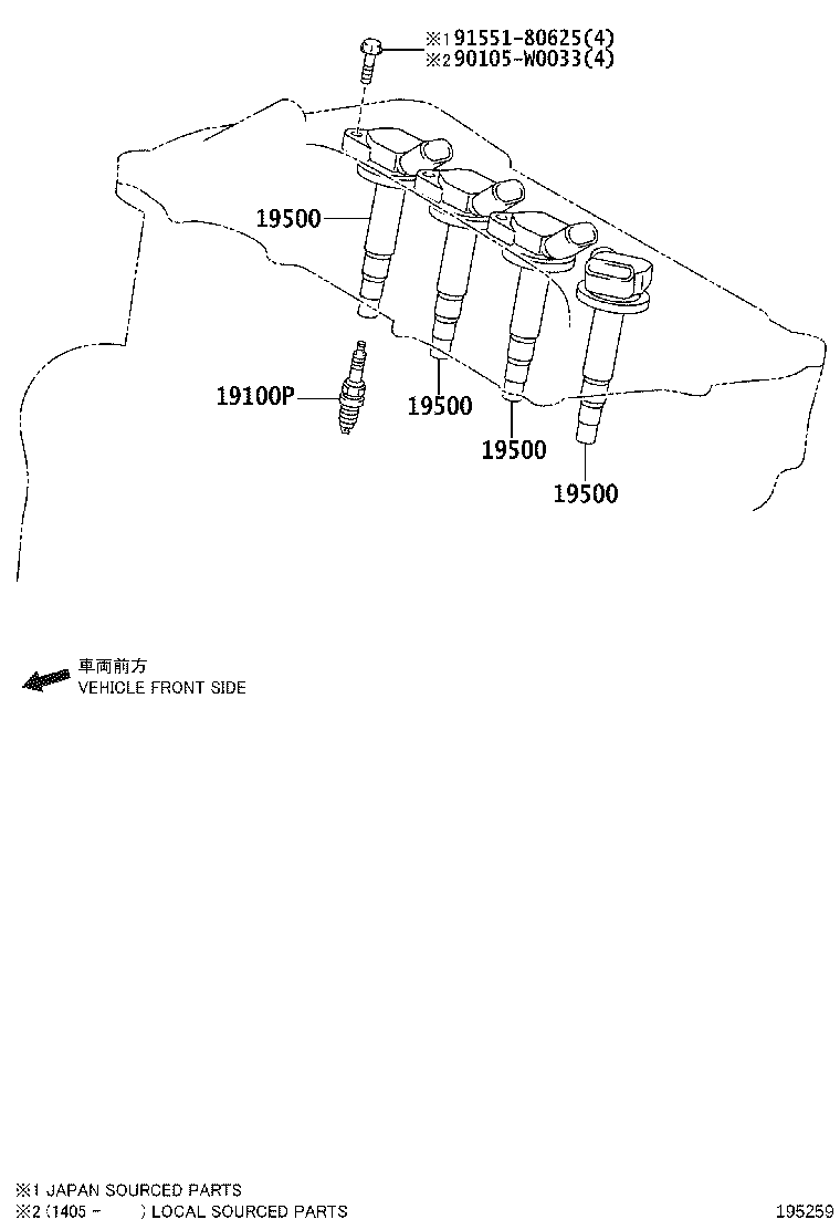Ignition Coil Spark Plug Glow Plug