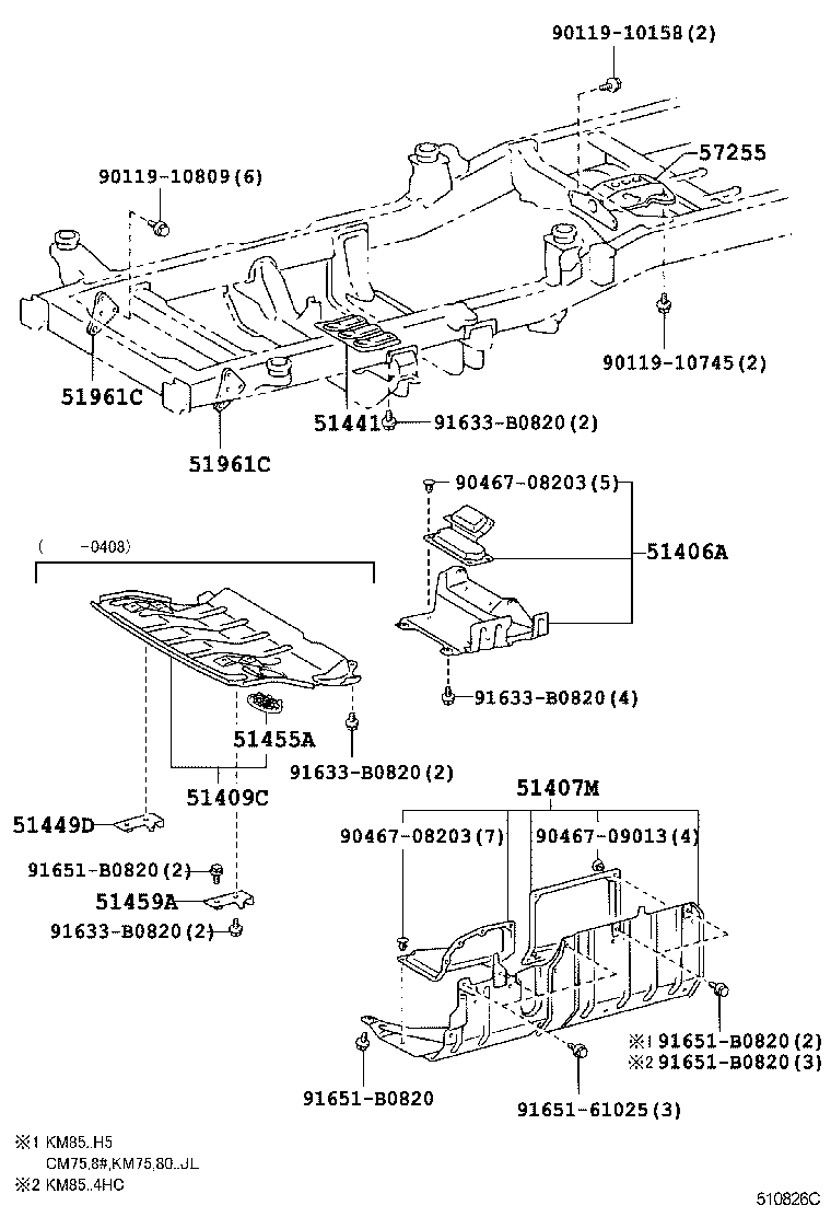 Suspension Crossmember & Under Cover
