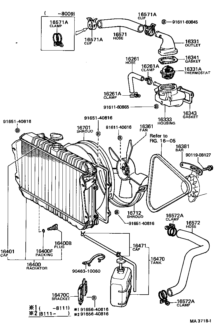 Radiator Water Outlet