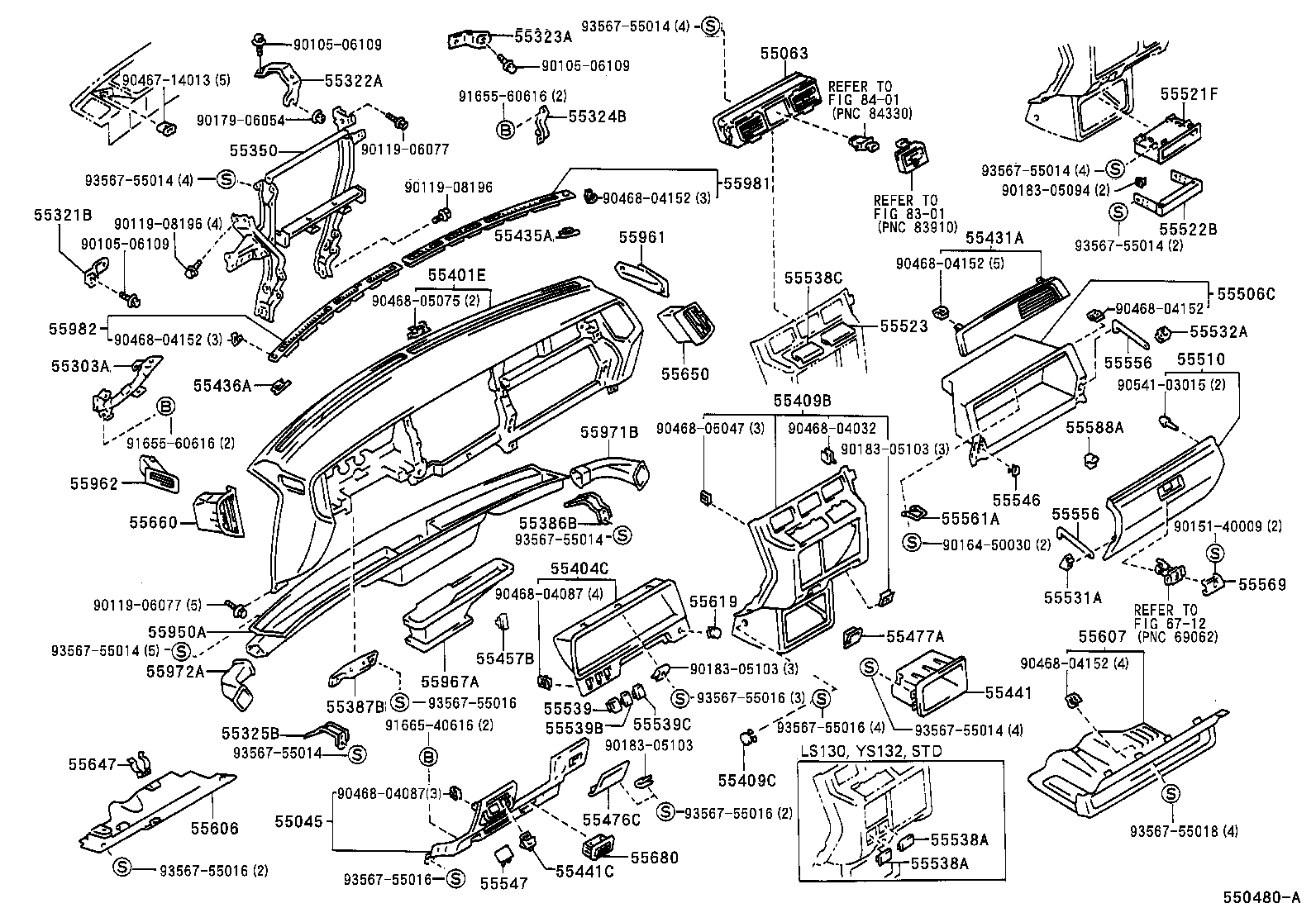 Instrument Panel Glove Compartment