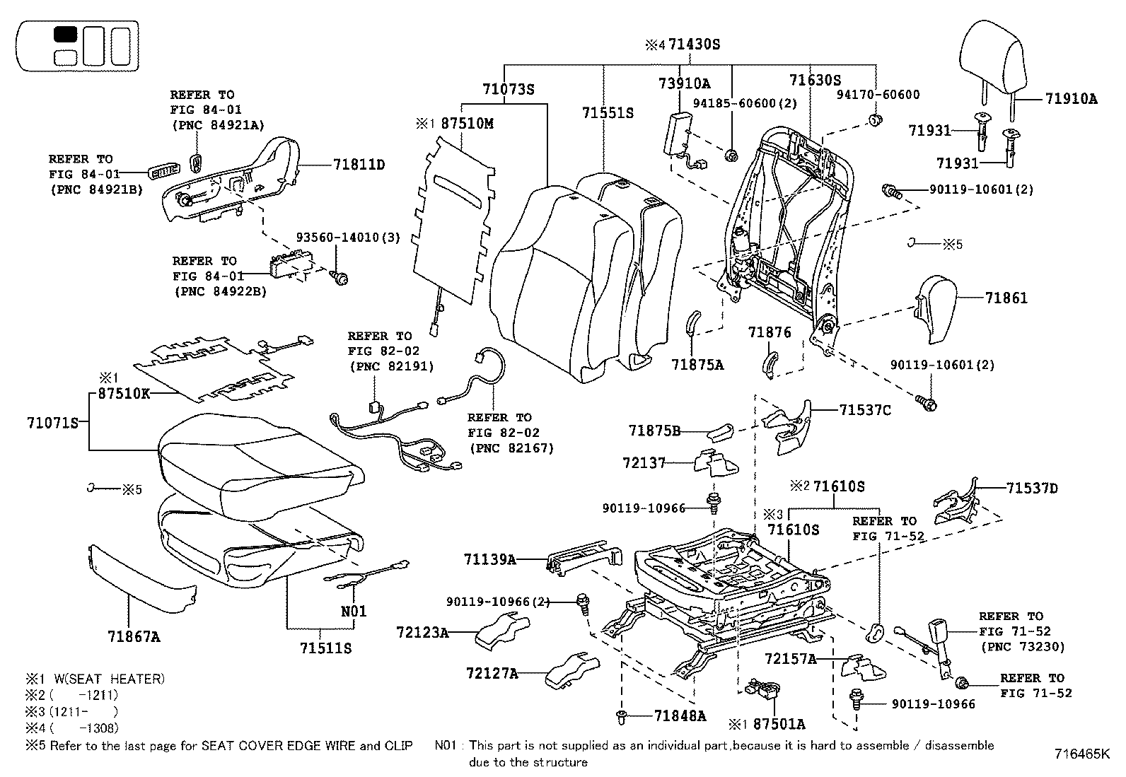 Asiento y pista del asiento