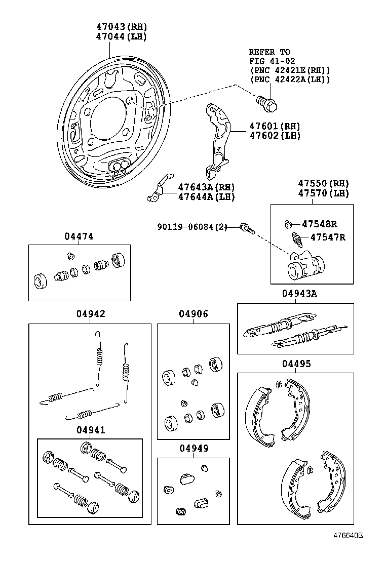 Rear Drum Brake Wheel Cylinder Backing Plate