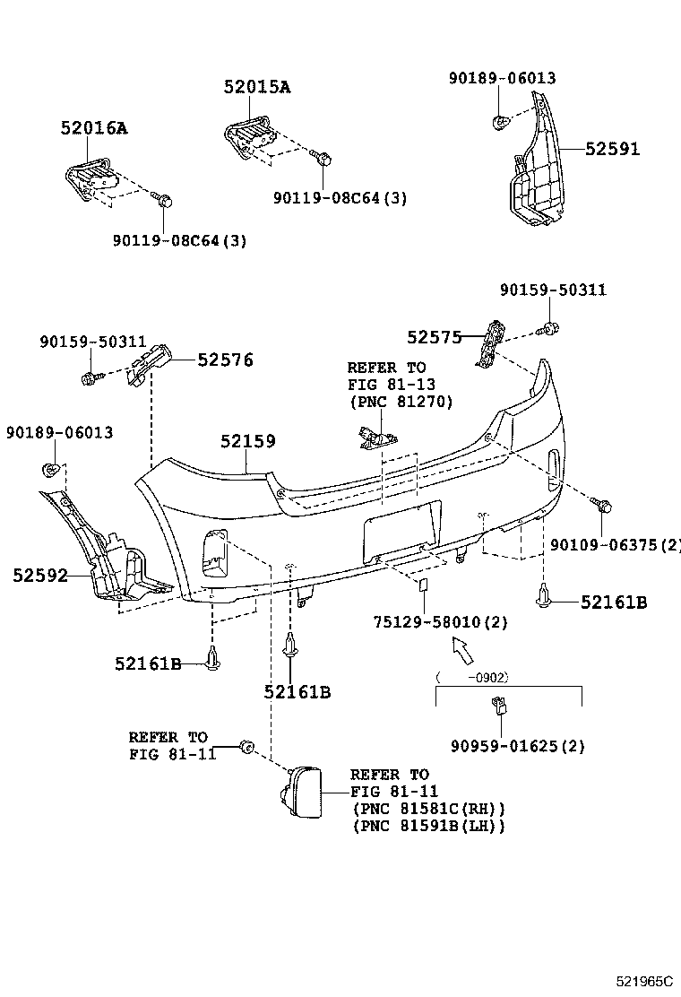 Rear Bumper & Bumper Stay