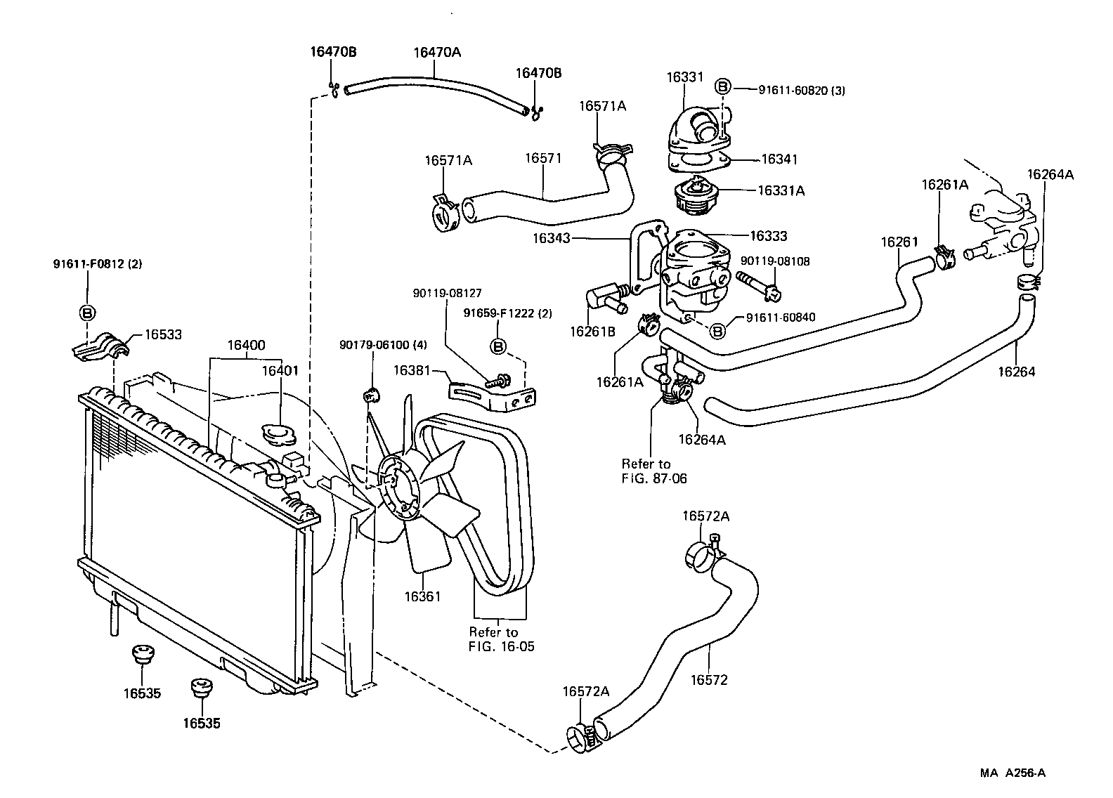 Radiator Water Outlet
