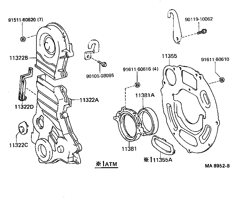 Timing Gear Cover & Rear End Plate