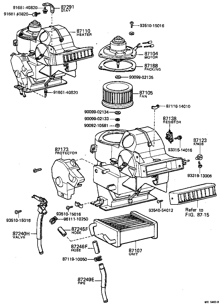 Heating Air Conditioning Heater Unit Blower