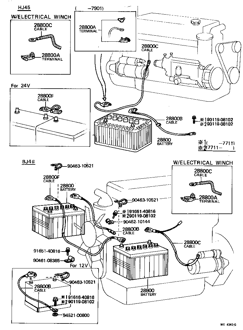 Battery Battery Cable