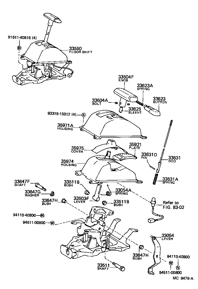 Shift Lever & Retainer