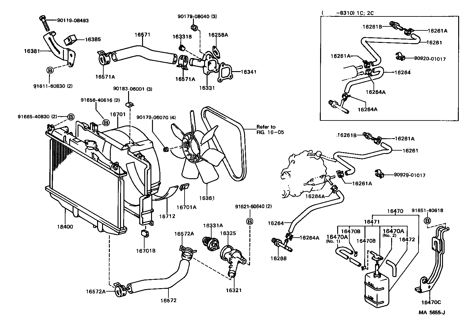 Radiator Water Outlet