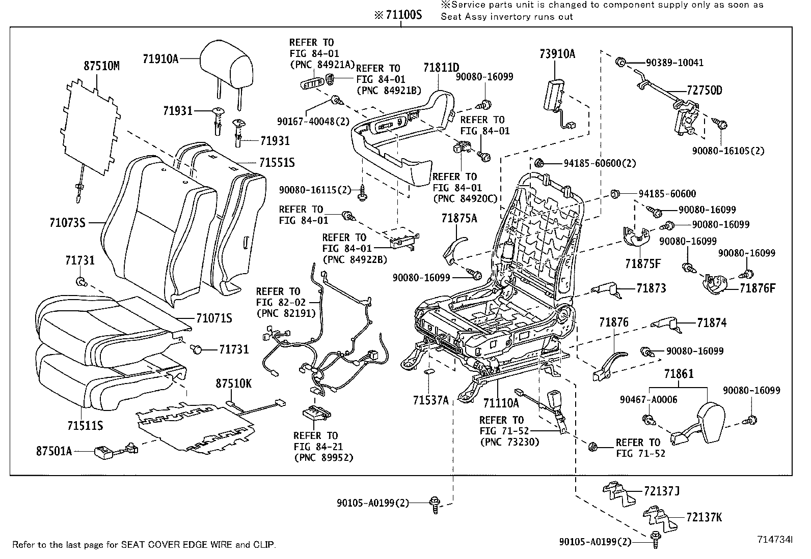 Asiento y pista del asiento