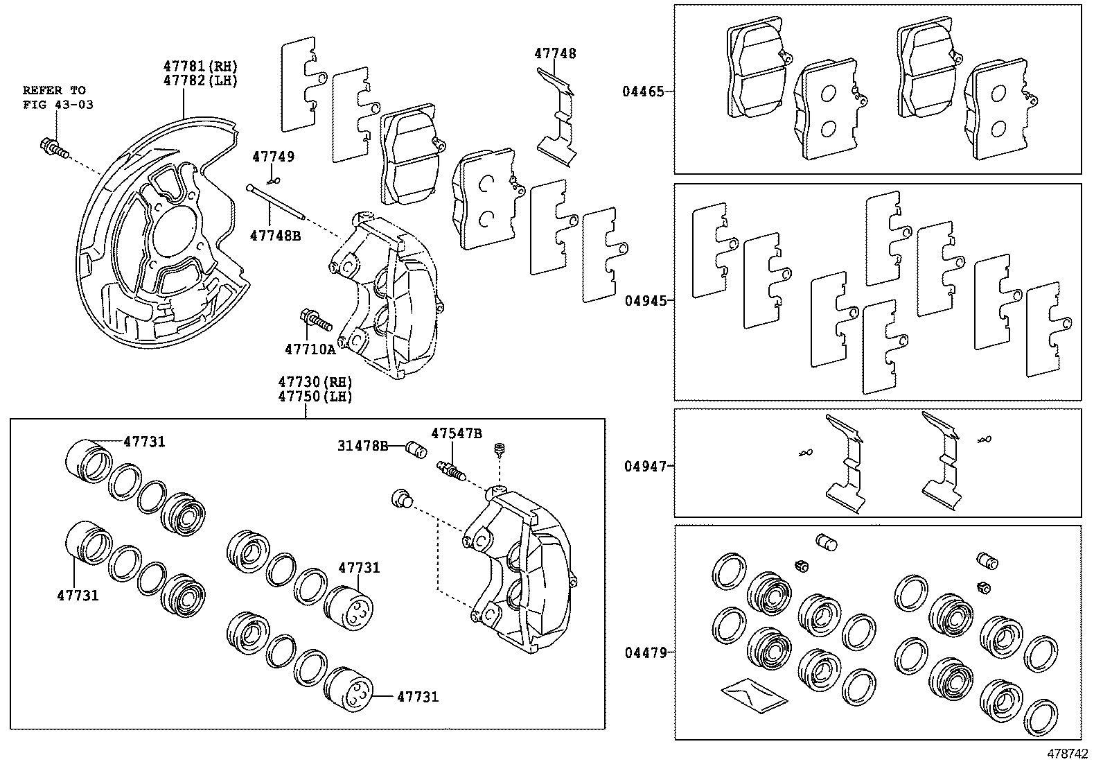 Front Disc Brake Caliper Dust Cover