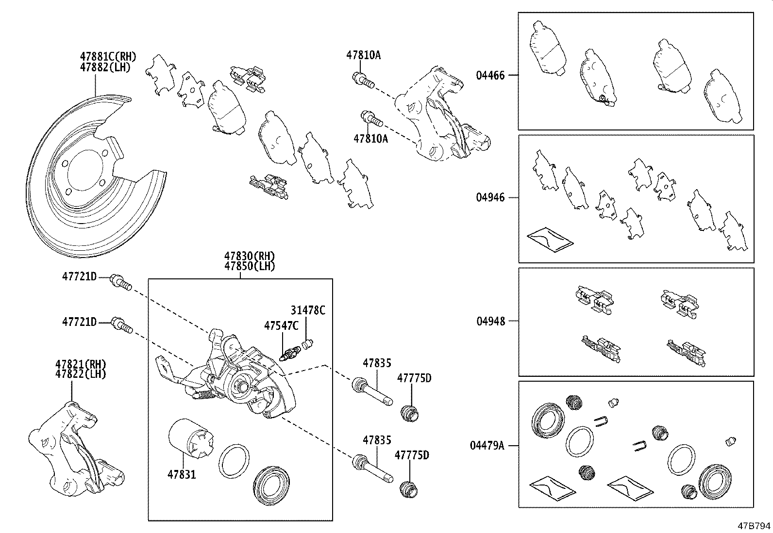 Rear Disc Brake Caliper Dust Cover