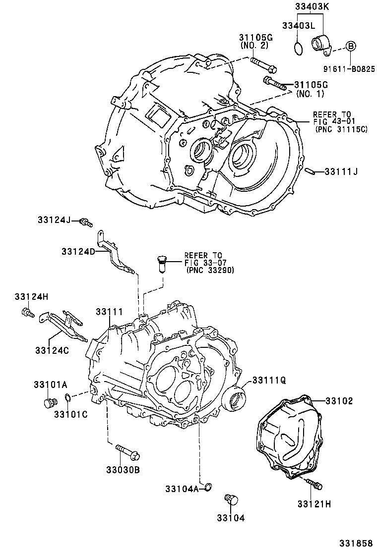 Clutch Housing + Transmission Case