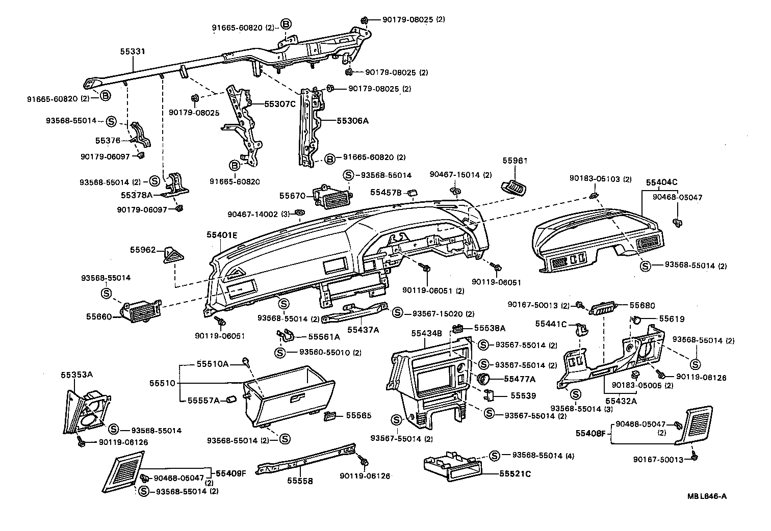 Instrument Panel Glove Compartment