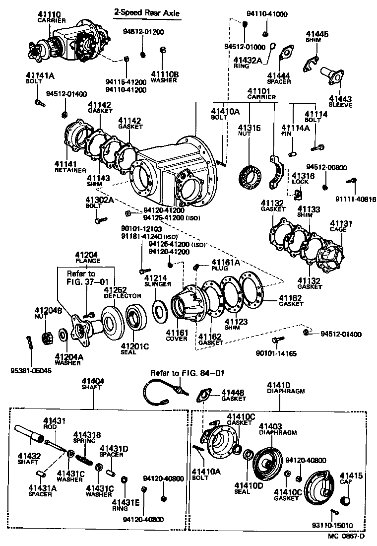 Rear Axle Housing Differential