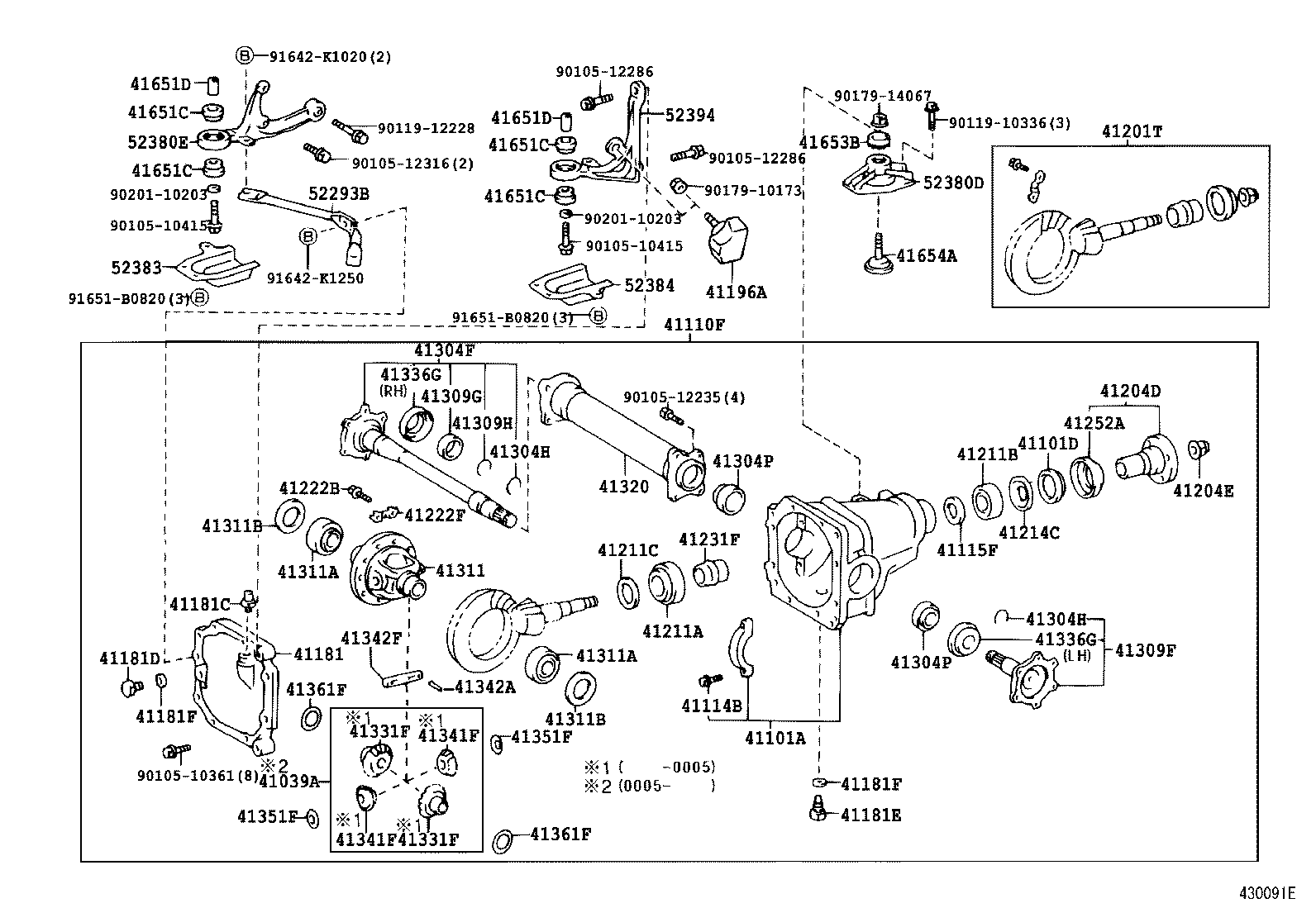 Front Axle Housing & Differential