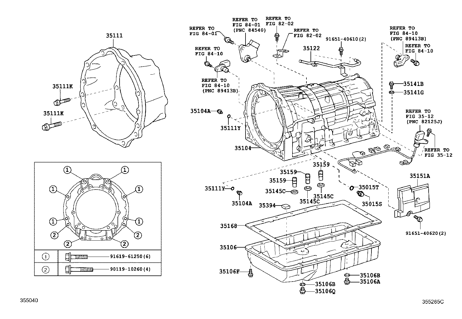 Transmission Case & Oil Pan