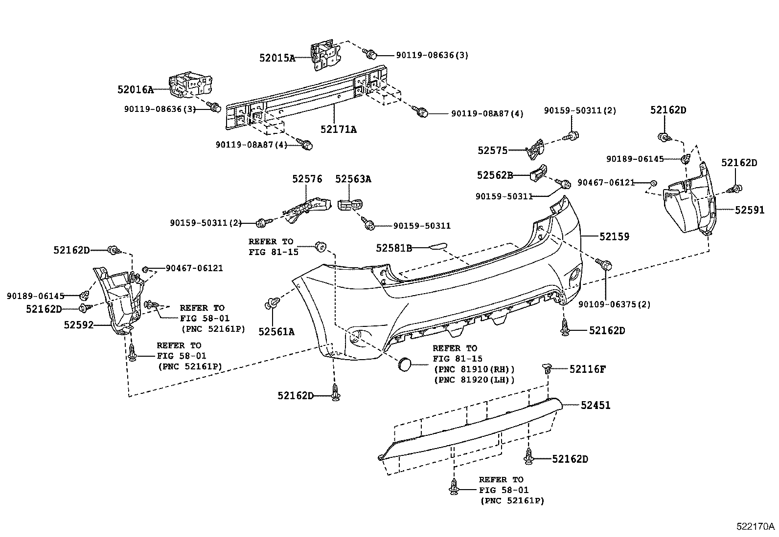 Rear Bumper & Bumper Stay