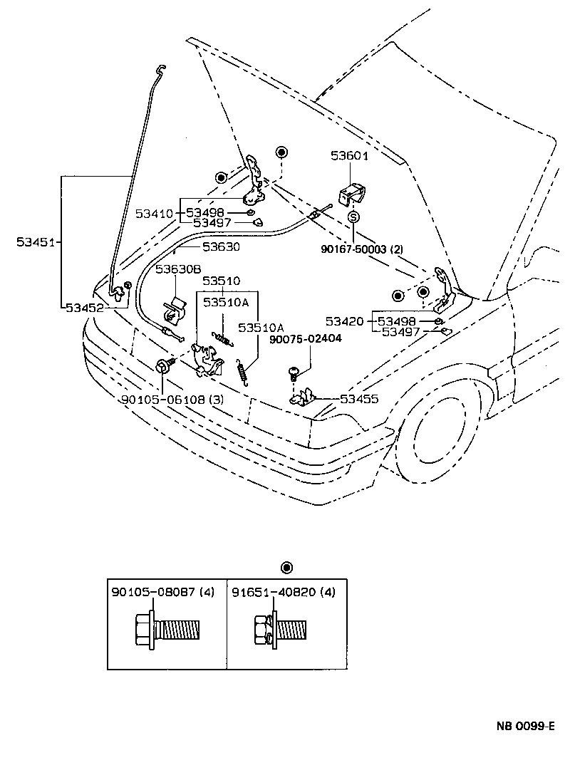 Hood Lock & Hinge