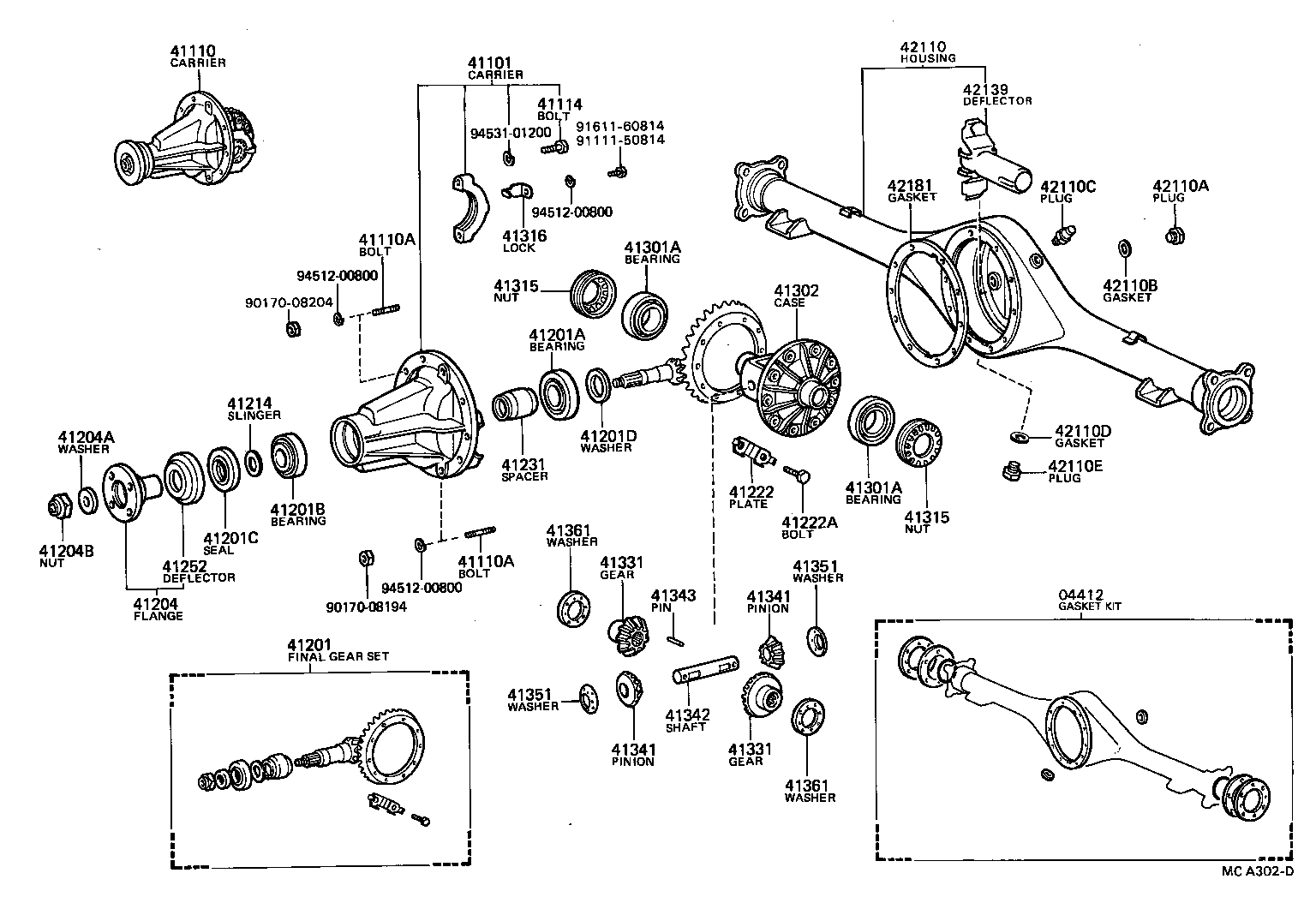 Rear Axle Housing Differential