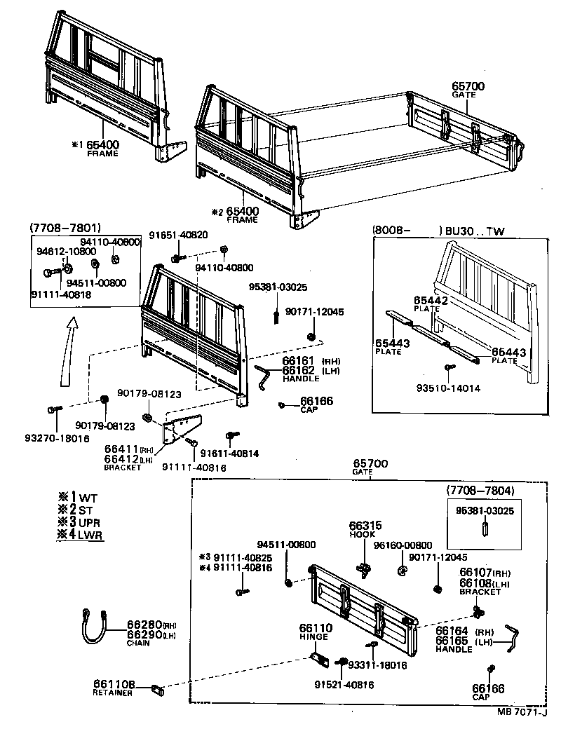 Rear Body Guard Frame Tail Gate