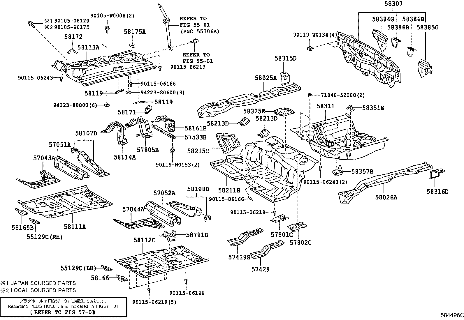 Floor Pan & Lower Back Panel