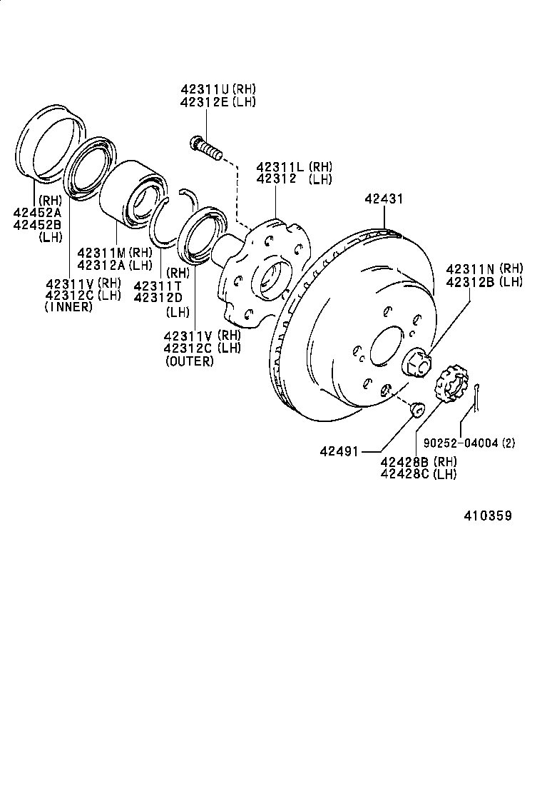 Rear Axle Shaft Hub