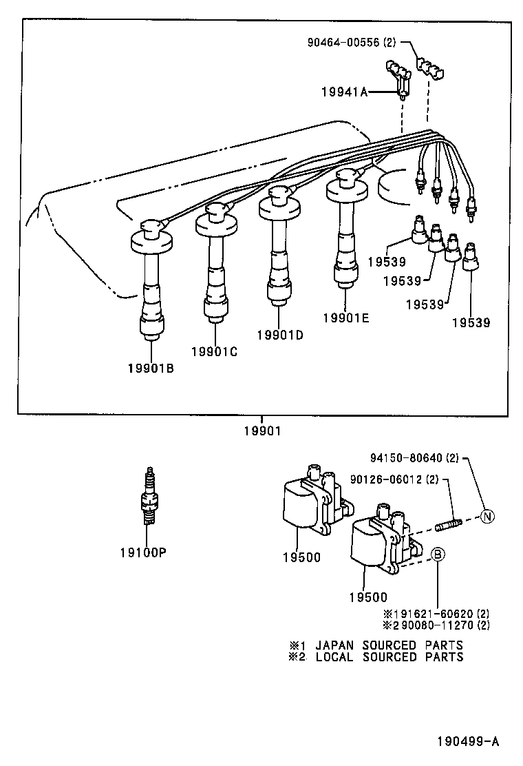 Ignition Coil Spark Plug Glow Plug