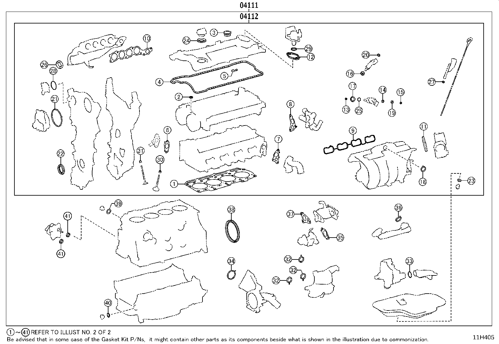 Engine Overhaul Gasket Kit