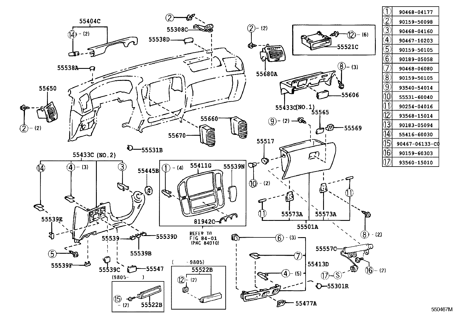 Instrument Panel Glove Compartment