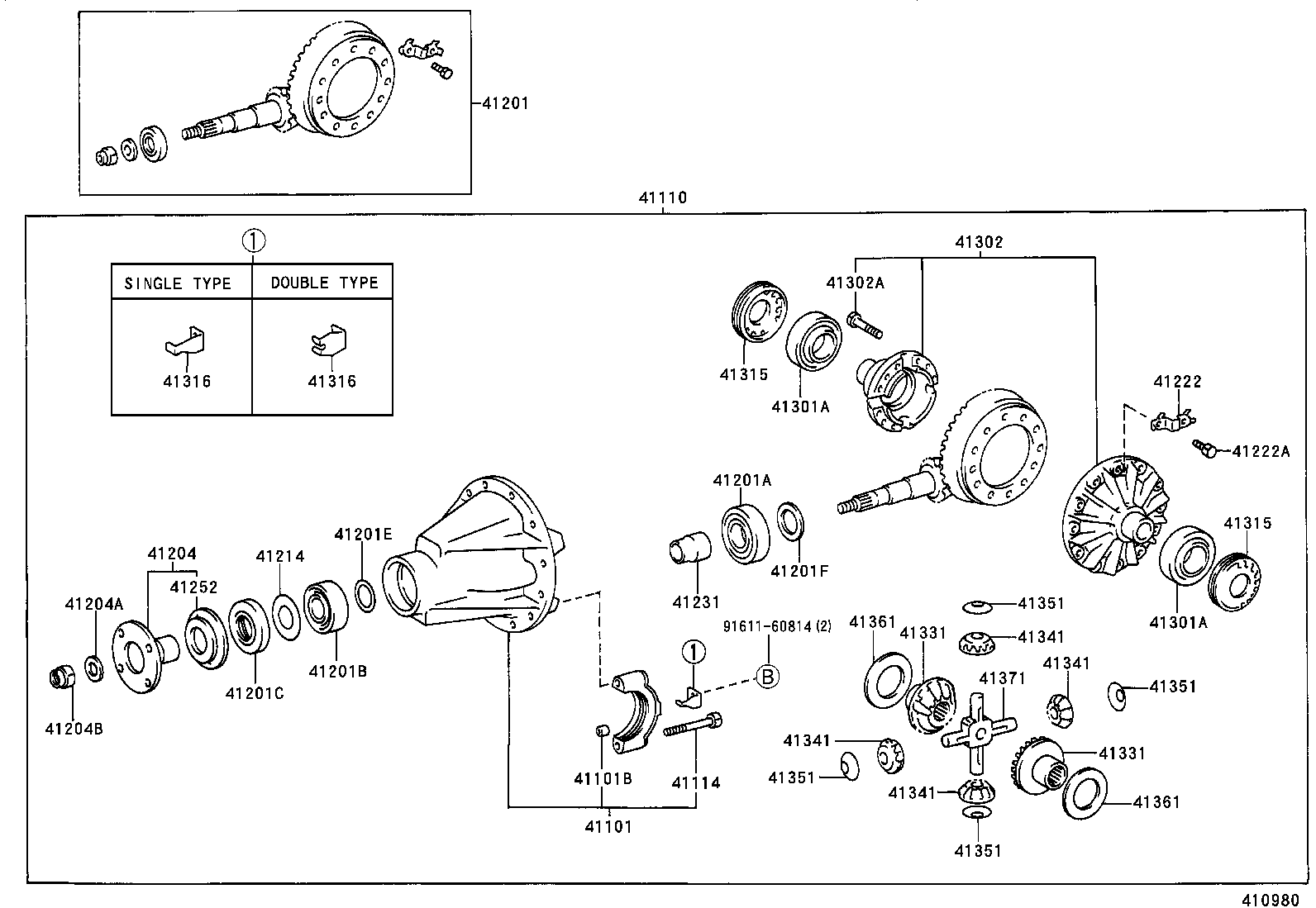 Rear Axle Housing Differential