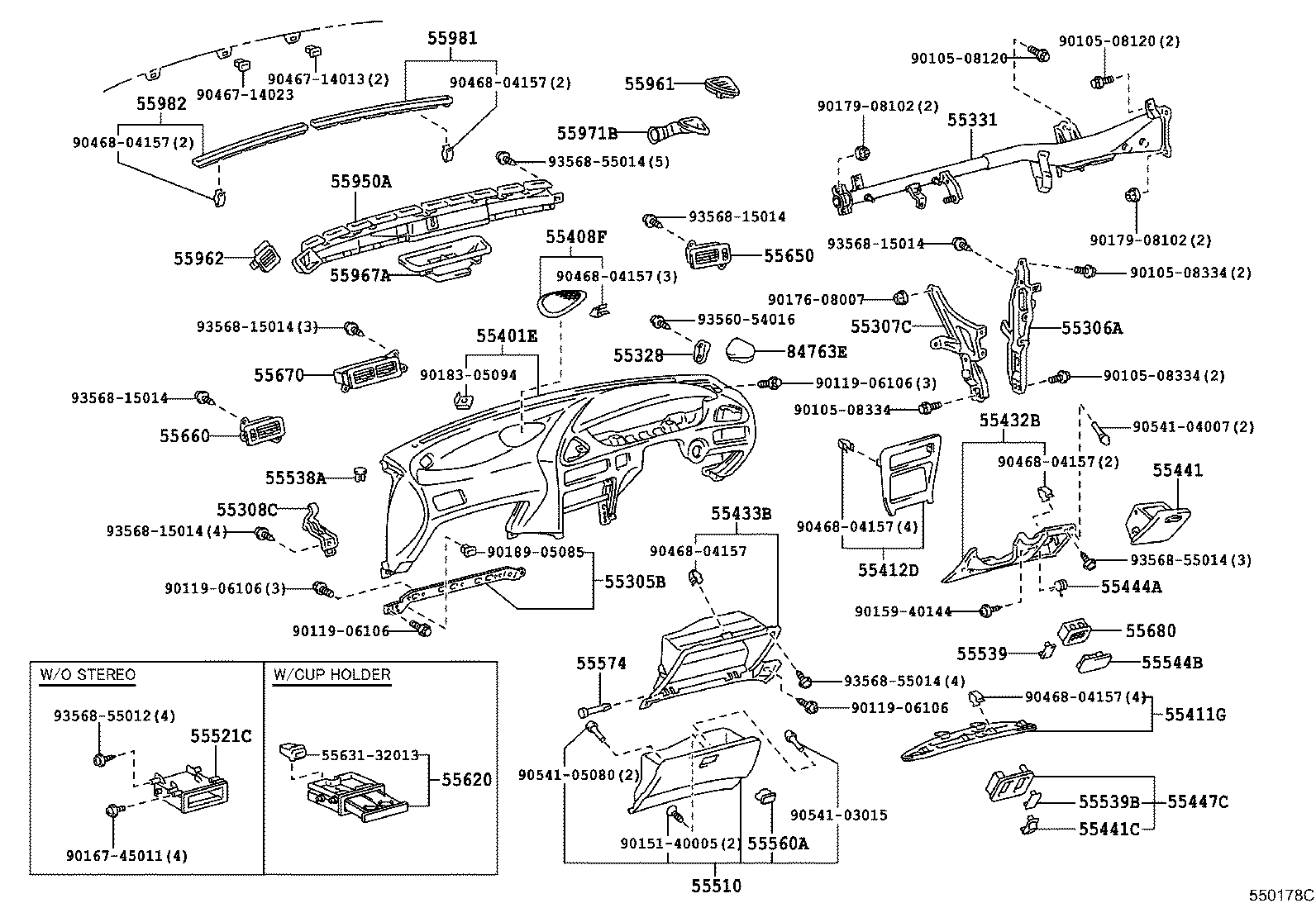 Instrument Panel Glove Compartment