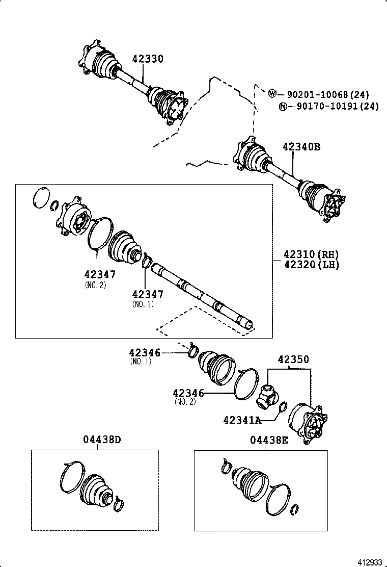 Rear Axle Shaft Hub