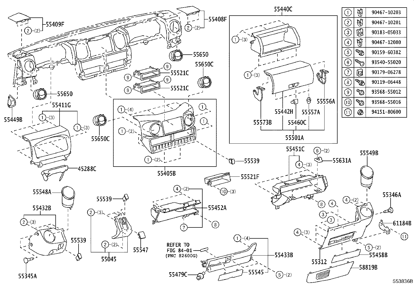 Instrument Panel Glove Compartment