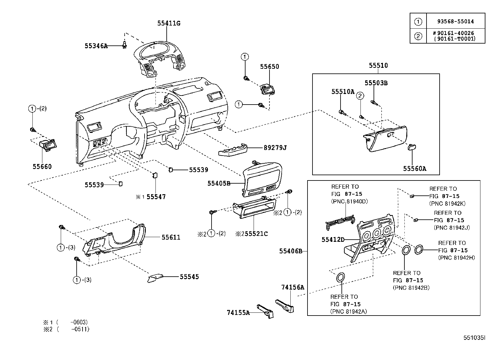 Instrument Panel Glove Compartment