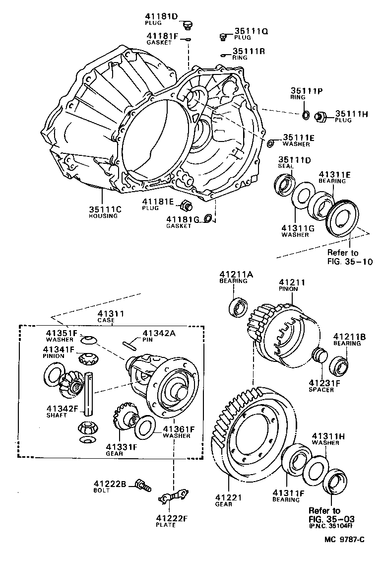 Front Axle Housing & Differential