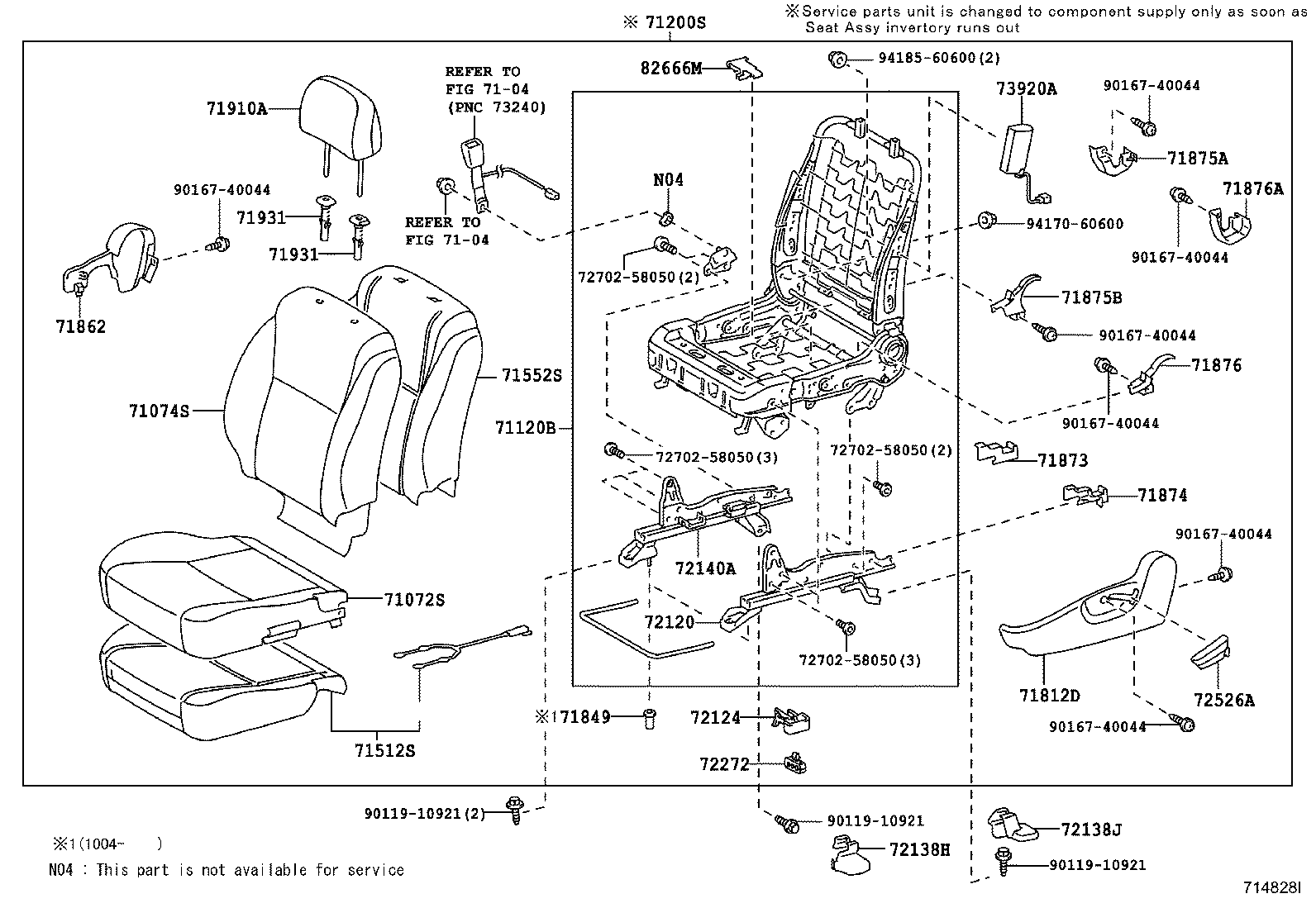 Asiento delantero y riel del asiento
