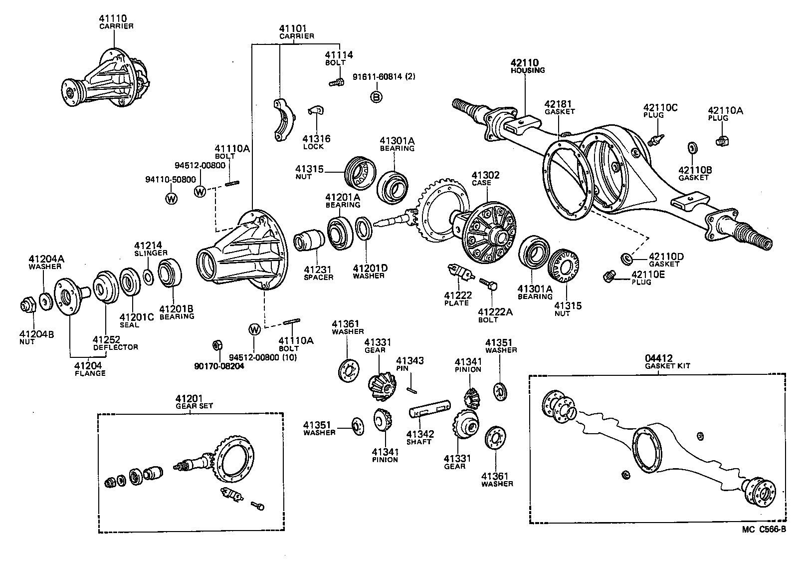 Rear Axle Housing Differential