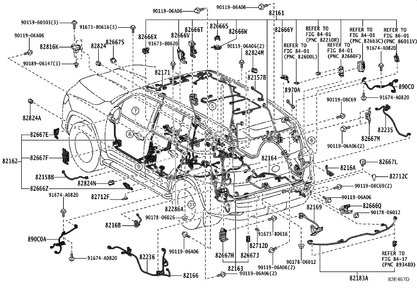 82169-60210 Wire, Frame, No.3 Toyota | YoshiParts
