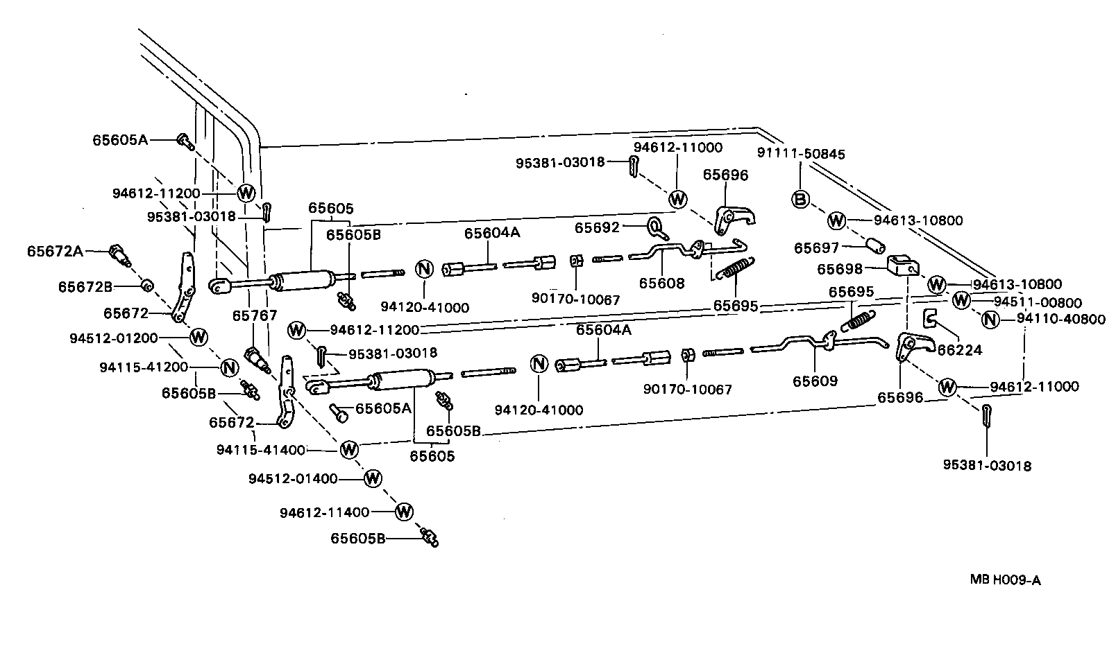 Rear Body Side Gate Lock