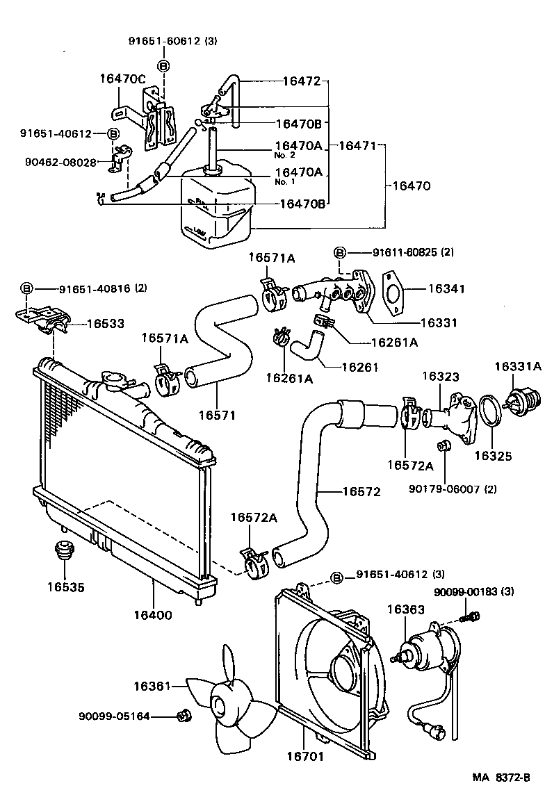 Radiator Water Outlet