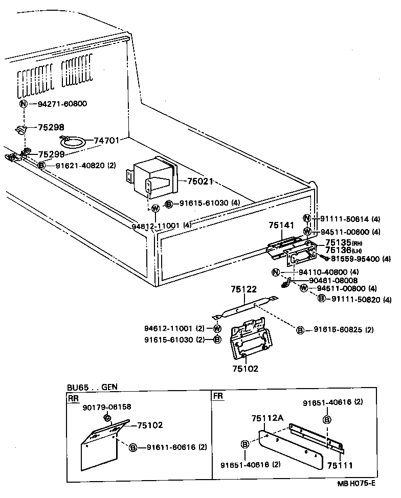 Soporte de placa de matrícula de caja de herramientas