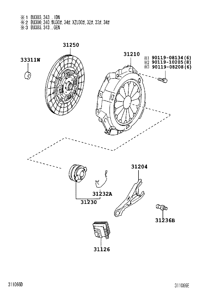Clutch & Release Fork