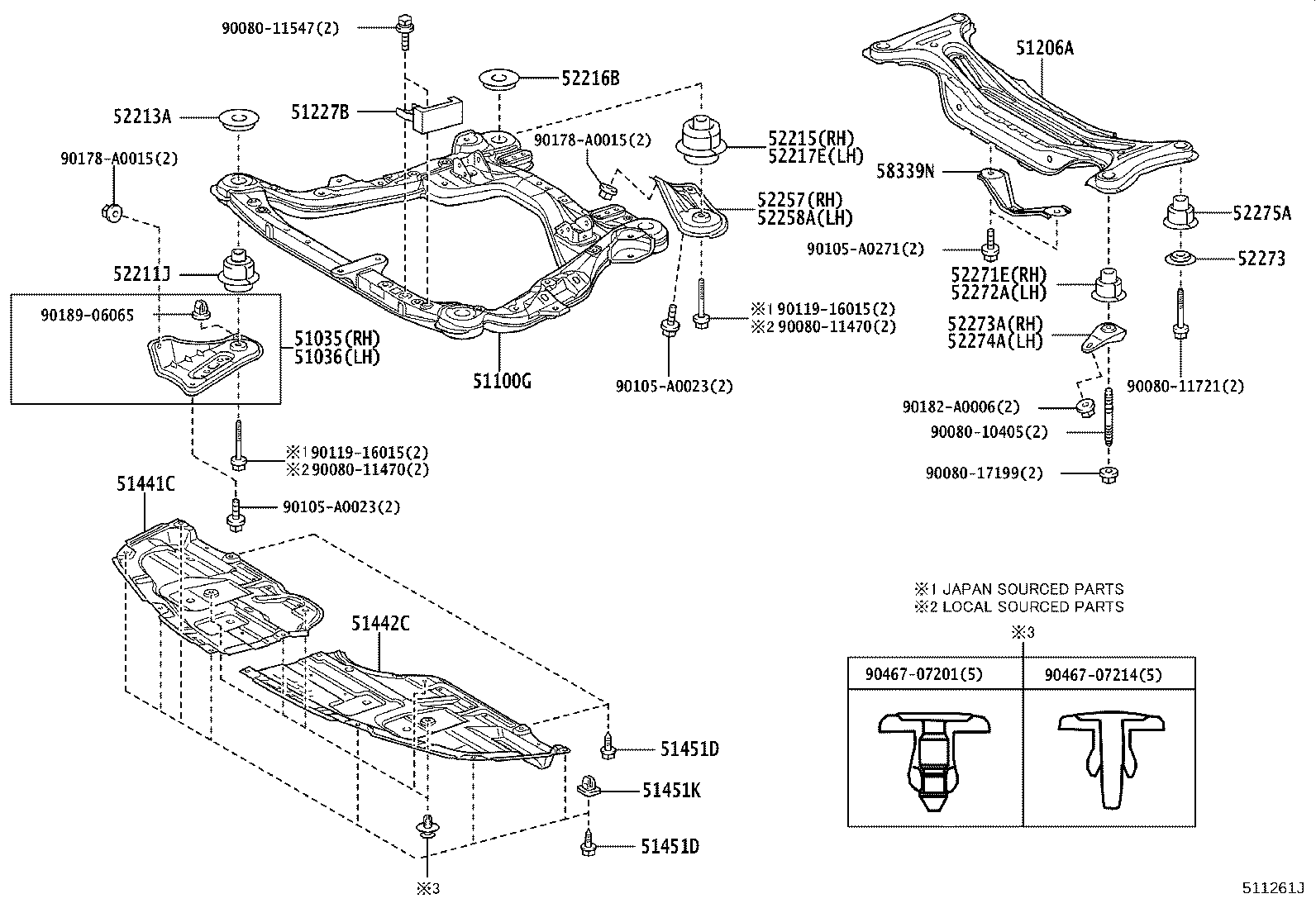 Suspension Crossmember & Under Cover