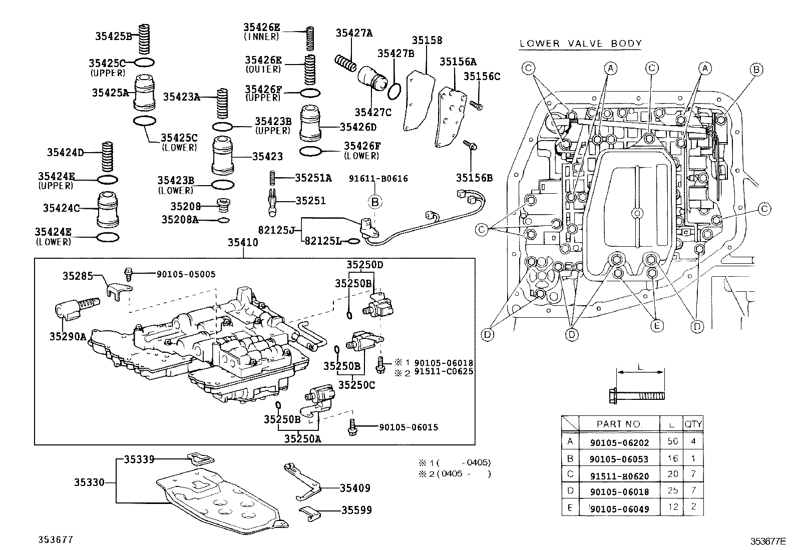 Valve Body Oil Strainer