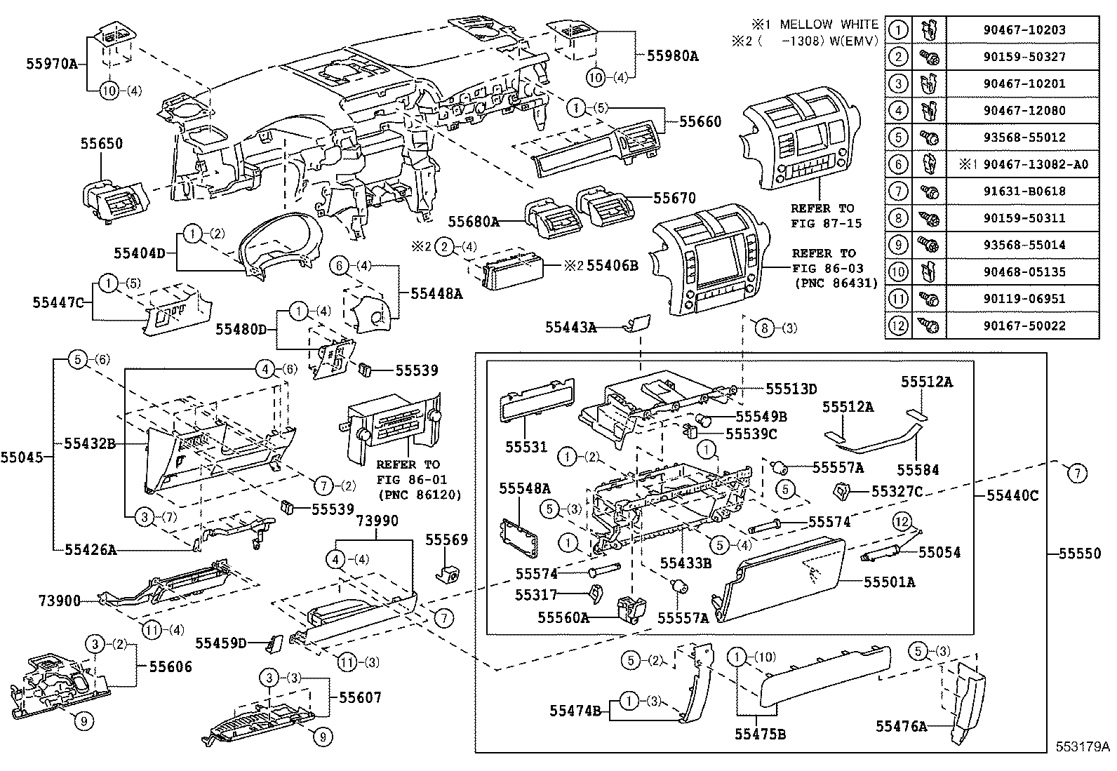 Instrument Panel Glove Compartment