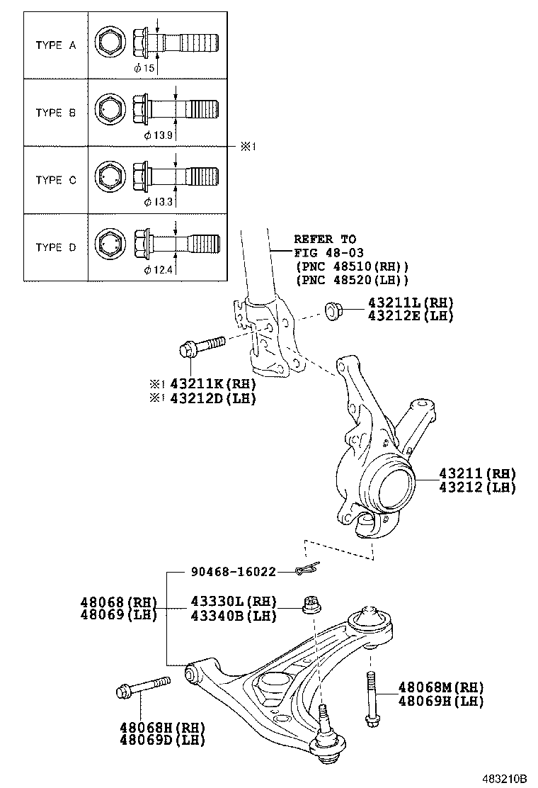 Front Axle Arm Steering Knuckle