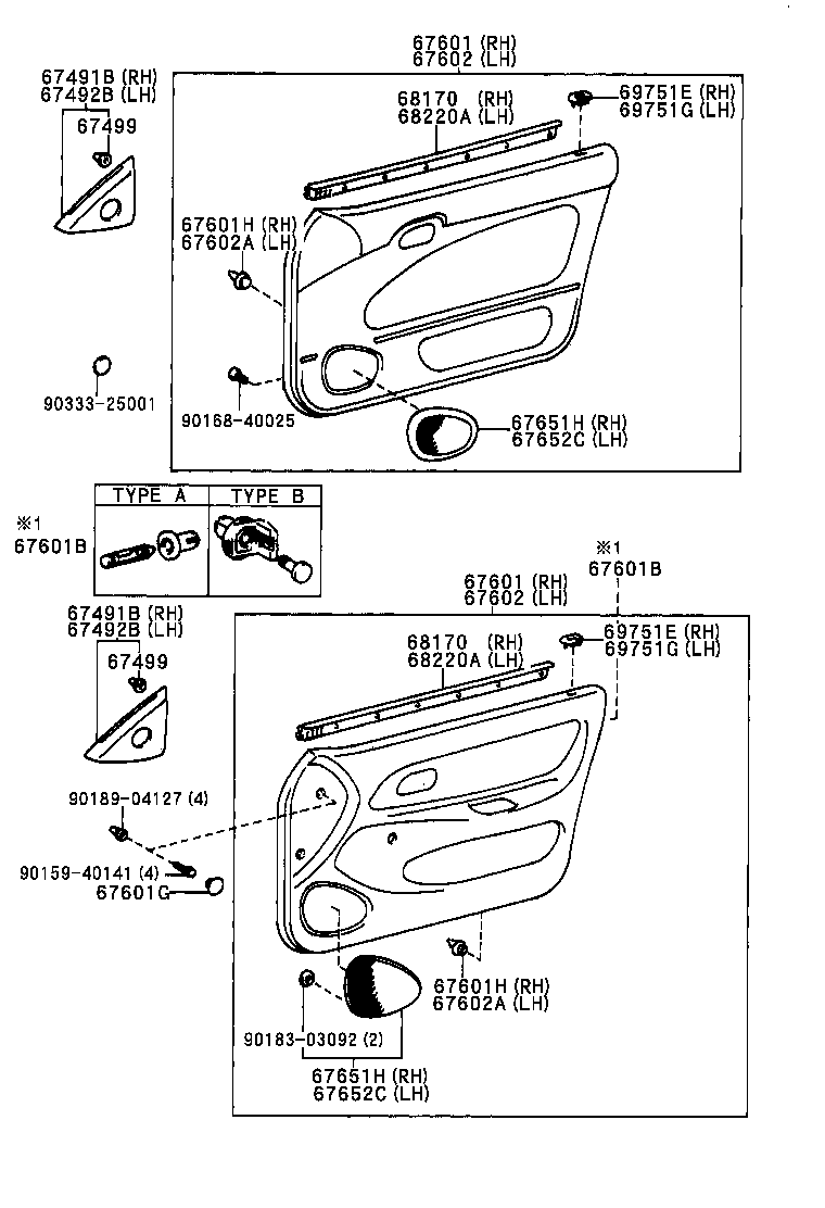 Front Door Panel & Glass