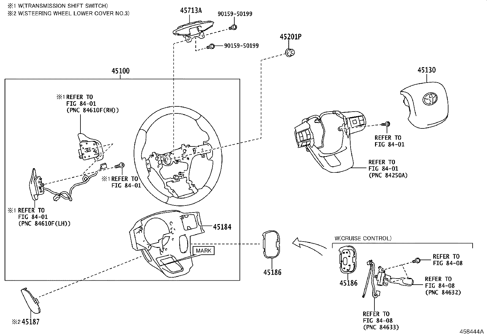 45130-0K251-C0 Button Assy, Horn Toyota | YoshiParts