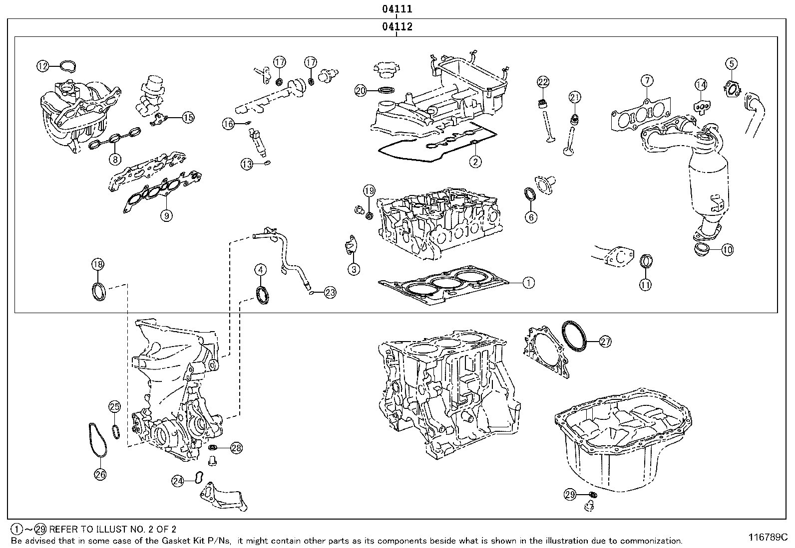 Engine Overhaul Gasket Kit